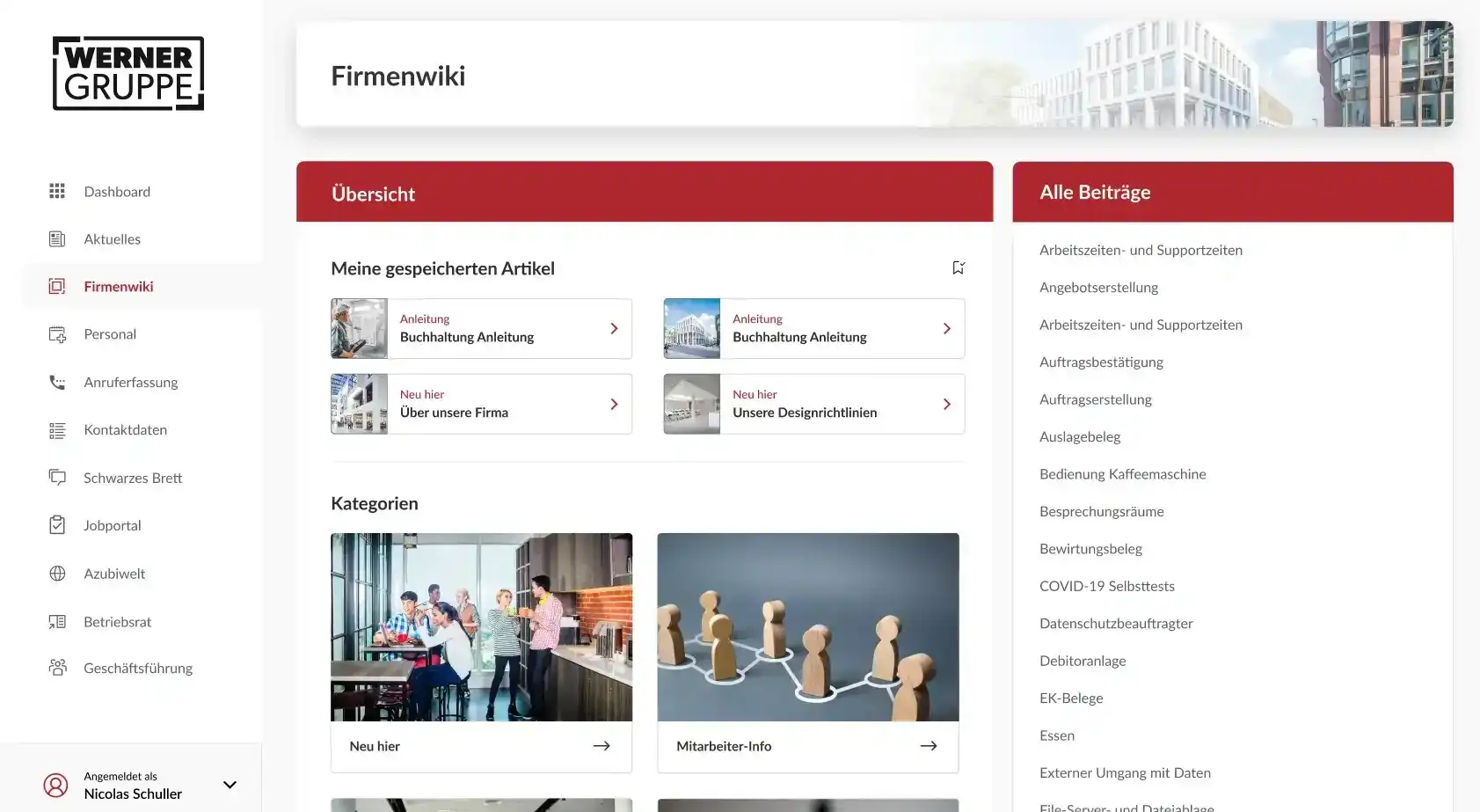 Firmenwiki Intranet Software Werner Holding GmbH